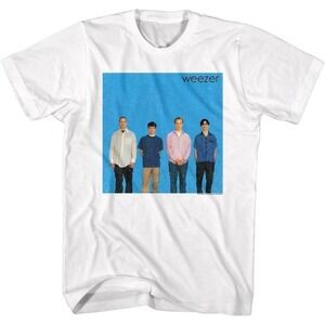 Weezer Debut Album Cover Artwork Unisex White Vintage Fashion T-shirt